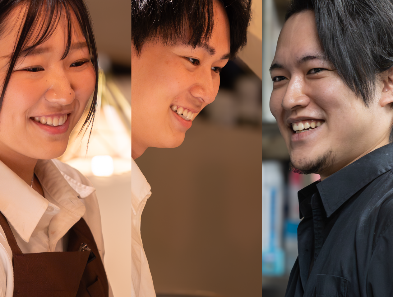 3人のスタッフ